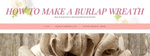 Burlap wreath header newsletter copy