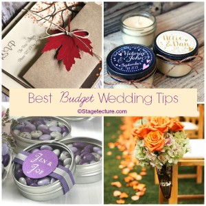 Stagetecture Best Budget Wedding Tips