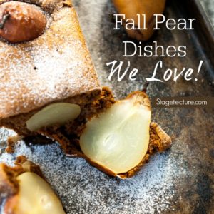 fall pear recipes