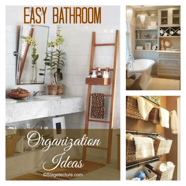 Round Up Tips: Easy Bathroom Organization Ideas