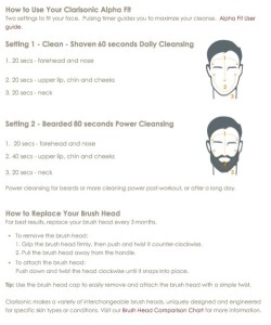 Type A Alpha FIt_Men cleaning guide