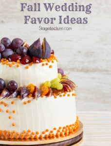 fall wedding favor ideas fall cake