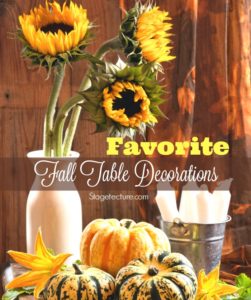 Favorite fall table decorations