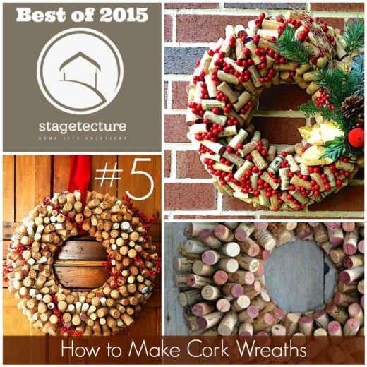 Best of 2015 – No 5 – How to Make Cork Wreaths