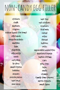 Easter Egg Hunt Ideas for fillers