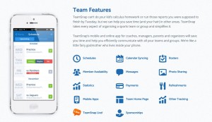 TeamSnap App features app