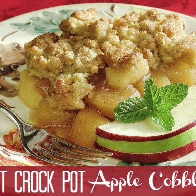 The Best Crockpot Recipe for Apple Cobbler