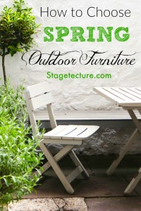 How to Choose Spring Outdoor Furniture