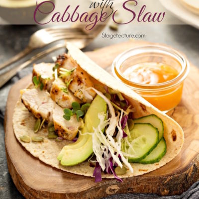 Thai Chicken Tacos with Cabbage Slaw Recipe