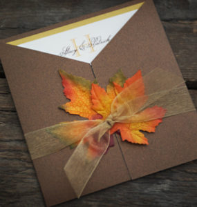 fall wedding invitations
