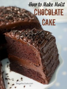 Moist chocolate cake