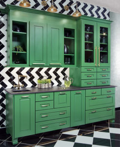Wellborn Kitchen Cabinetry Green