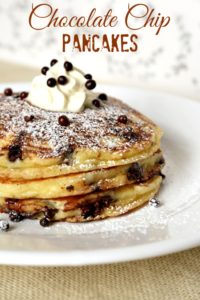 chocolate chip pancakes recipe