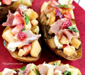 fb_Strawberry recipe Cantaloupe Prosciutto Bruschetta