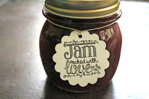 wedding tags for jam