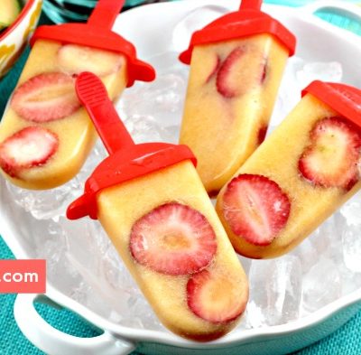 Yummy Popsicle Ideas: Strawberry Cantaloupe Popsicles Recipe