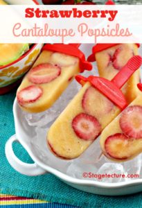 Strawberry Cantaloupe Popsicle Ideas
