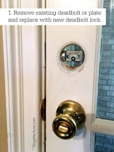 Schlage locks deadbolt directions installation