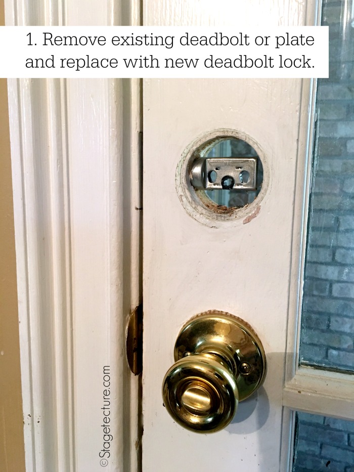 Schlage locks deadbolt home security installation