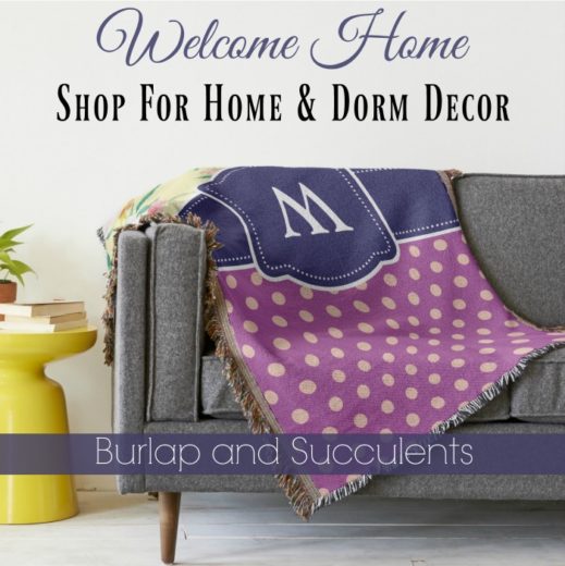 New Home Decor Shop: Stagetecture Launches Burlap and Succulents