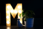 decorative lamp monogramp