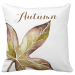 fall leaf throw pillows