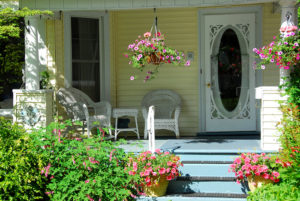 exterior home ideas flowers