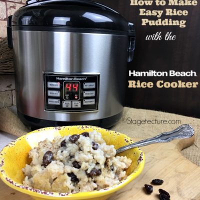 Hamilton Beach’s Rice Cooker: Making Rice Pudding With Cooked Rice