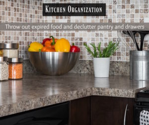 AHS kitchen organization home maintenance checklist