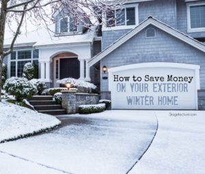 winter home how to save money exterior