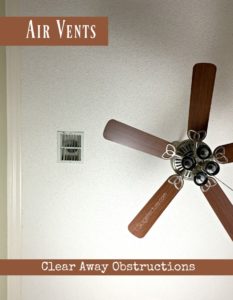 air vents home maintenance checklist