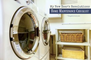 laundry room home maintenance checklist