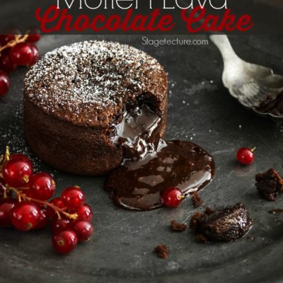 Valentine’s Molten Lava Chocolate Cakes Recipe