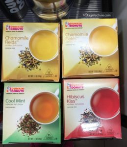 Dunkin Donuts peppermint tea flavors