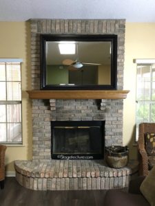 bare fireplace mantel decorating