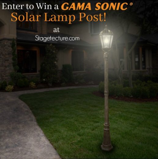 Gama Sonic Solar Lamp #Giveaway: See How I Enhanced My Outdoor Lighting