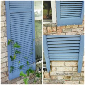 exterior design old wood shutters