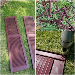 exterior design vinyl shutter components