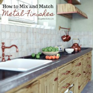 mixing metal finishes home decor