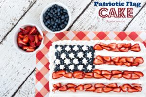 patriotic cake berries