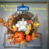 My Festive Porch Fall Decorating with Lowe’s Fall Wreaths