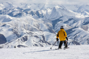 Child skiing in Sun Valley, Idaho.